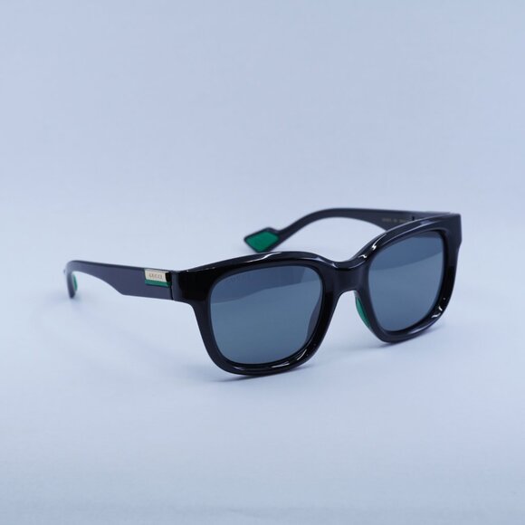 🕶️ New Gucci GG1621S 001 Sunglasses - Shiny Black Frame, Gradient Grey Lenses - Picture 9 of 11